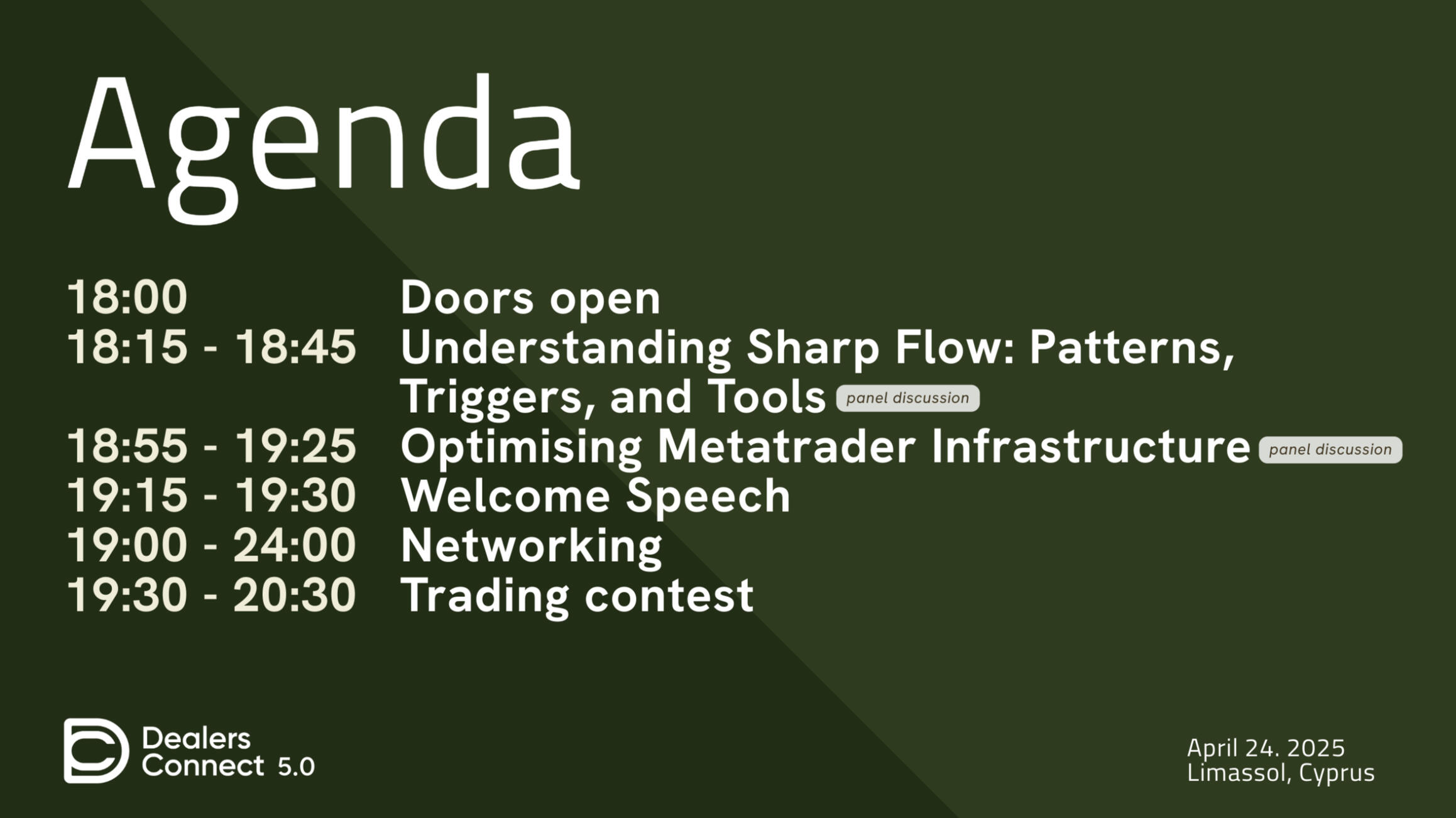 Dealers connect 5.0 agenda dealers connect 5.0 agenda
